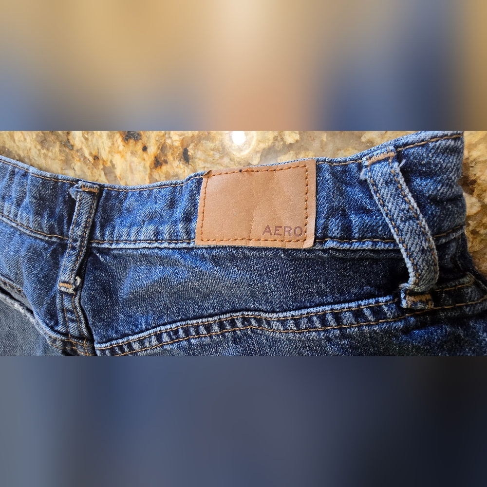 Aero Denim Shorts Sz 2 - Picture 8 of 10